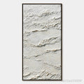 ARTOVITAS Terra Blanca – Minimalist Wabi Sabi Textured Abstract Painting - image 1
