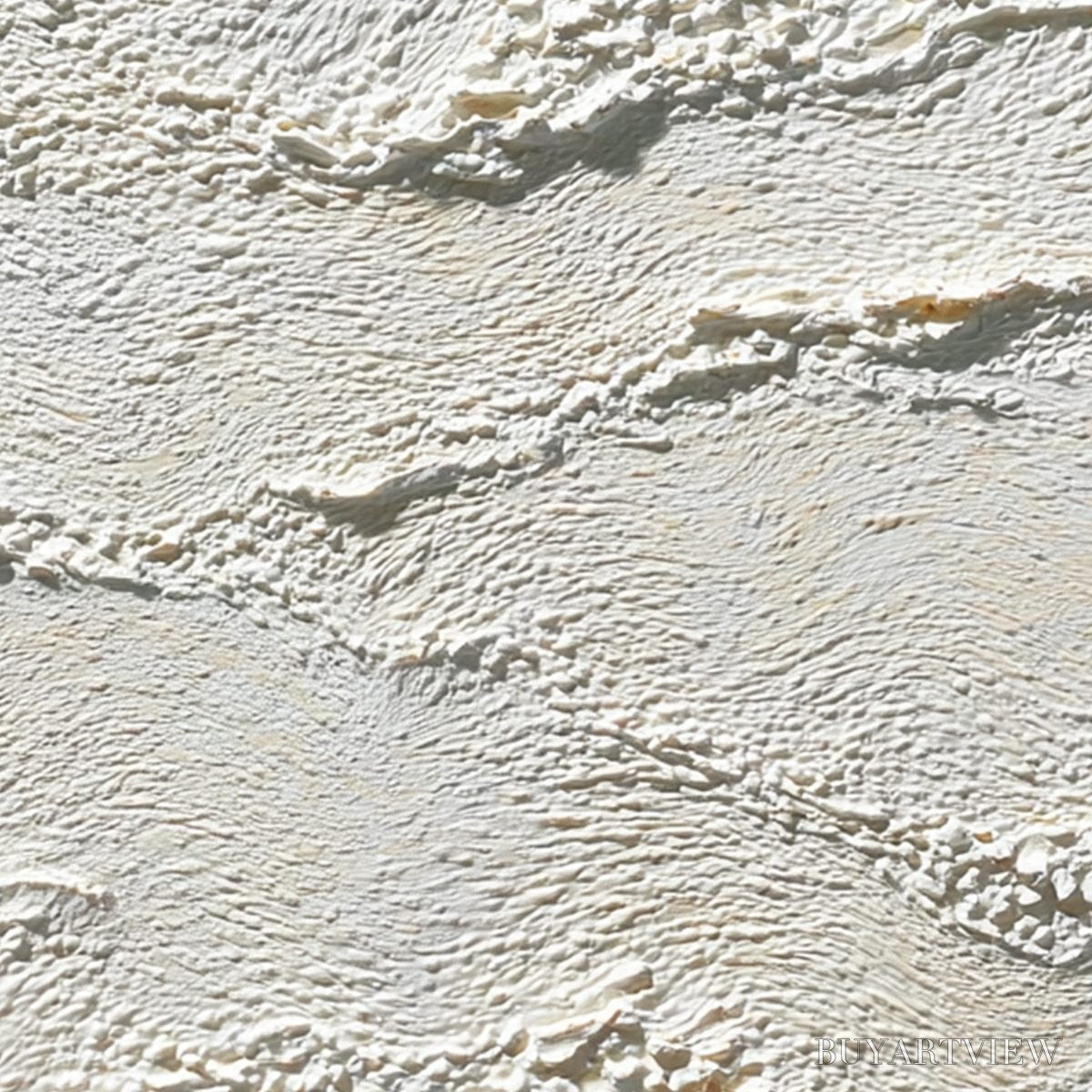 ARTOVITAS Terra Blanca – Minimalist Wabi Sabi Textured Abstract Painting - image 3