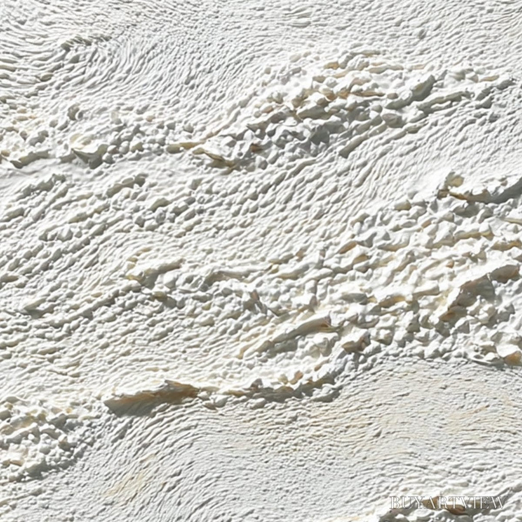 ARTOVITAS Terra Blanca – Minimalist Wabi Sabi Textured Abstract Painting - image 5