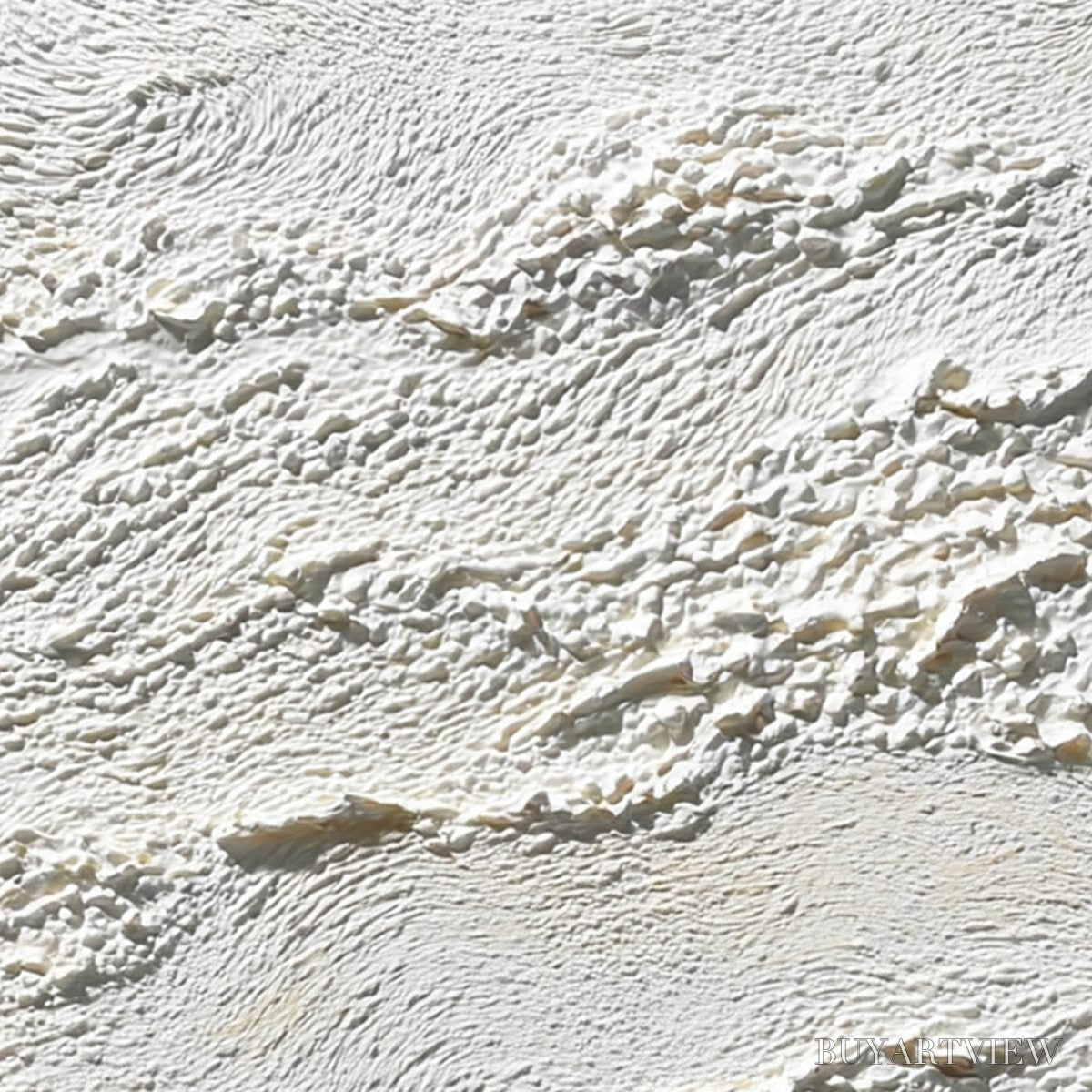 ARTOVITAS Terra Blanca – Minimalist Wabi Sabi Textured Abstract Painting - image 5