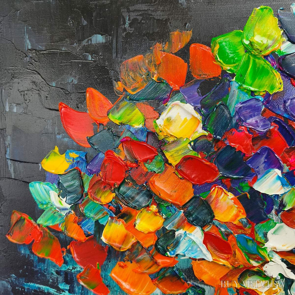 ARTOVITAS Ready to Ship | Tree of Life | 24''X48'' | 60x120cm | Black Frame - image 5