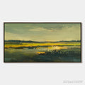 ARTOVITAS Golden Marsh – Abstract Impressionist Landscape Painting - image 1