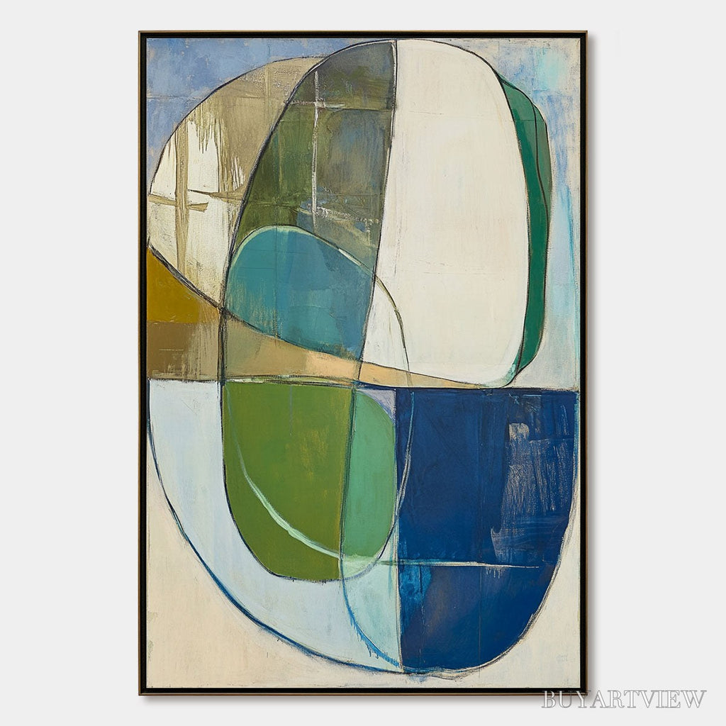 ARTOVITAS Strata – Abstract Minimalist-Inspired Oil Painting - image 1