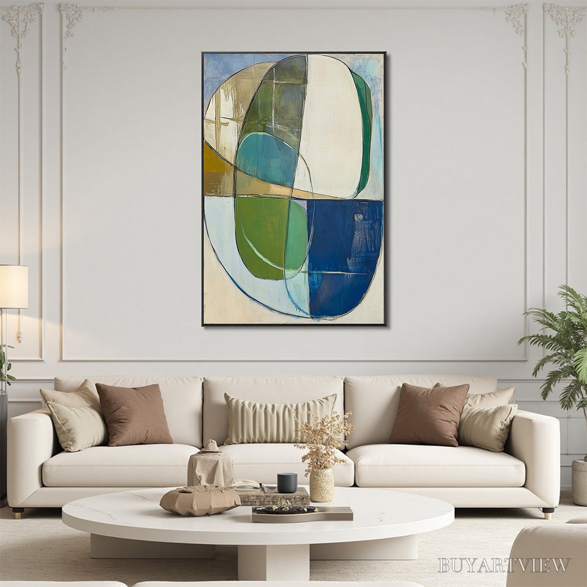 ARTOVITAS Strata – Abstract Minimalist-Inspired Oil Painting - image 2