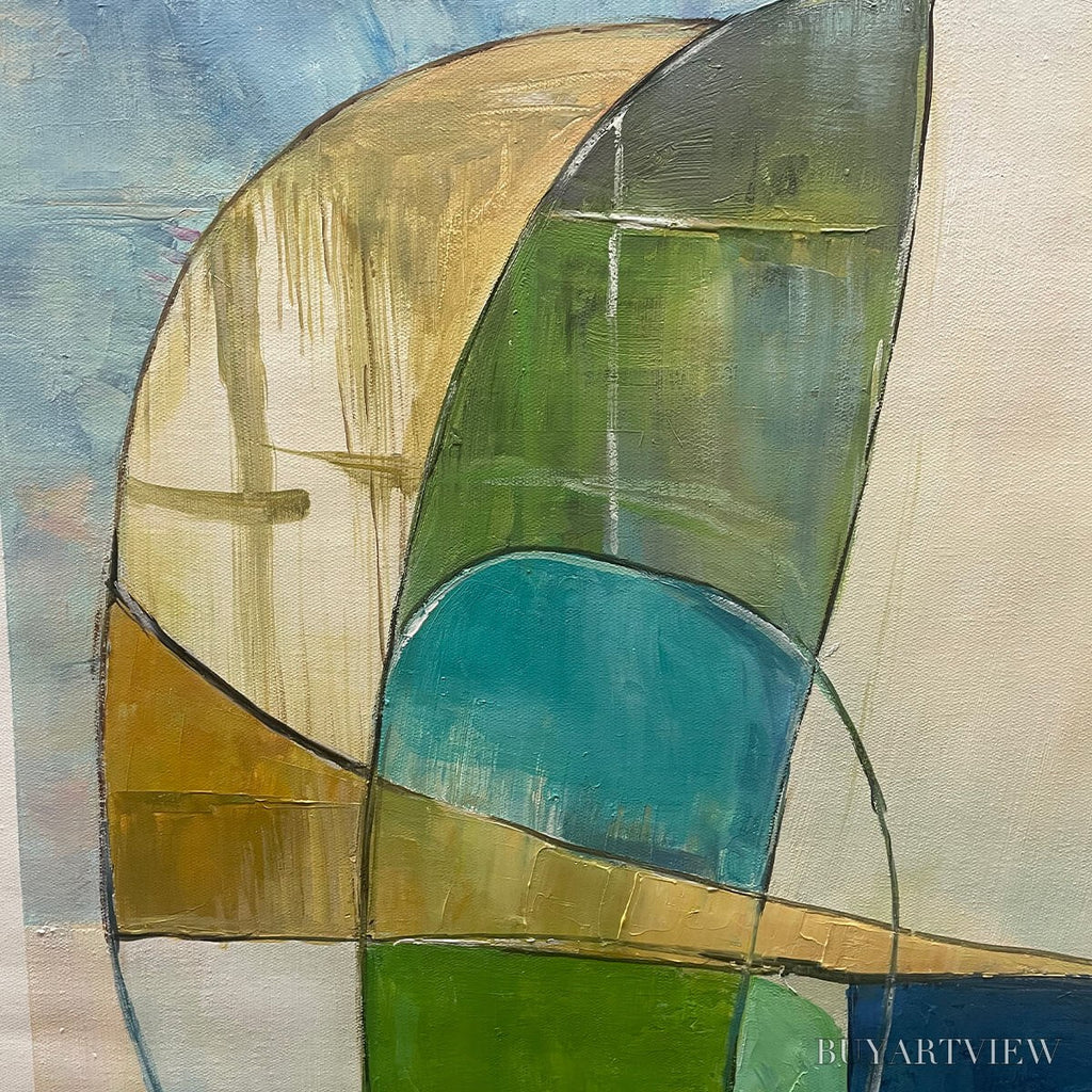ARTOVITAS Strata – Abstract Minimalist-Inspired Oil Painting - image 3