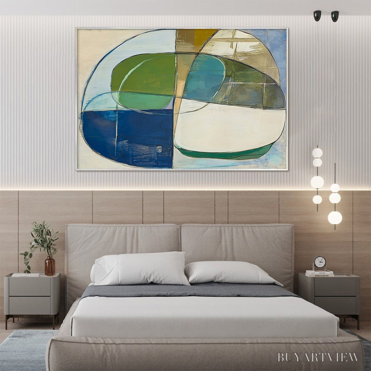 ARTOVITAS Strata – Abstract Minimalist-Inspired Oil Painting - image 4