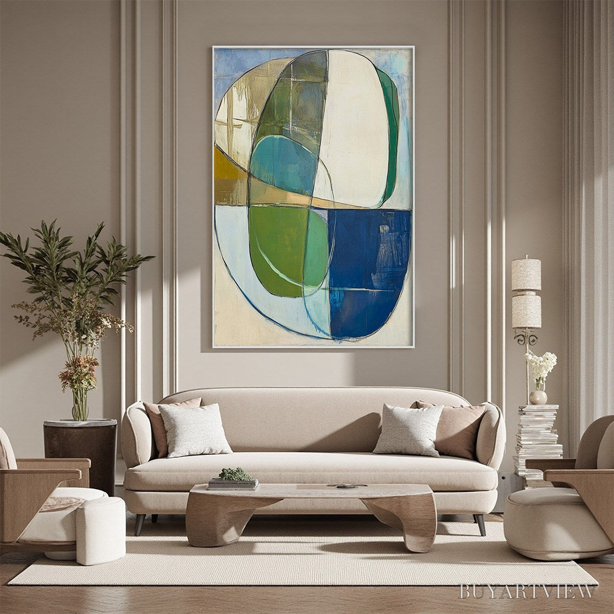 ARTOVITAS Strata – Abstract Minimalist-Inspired Oil Painting - image 5