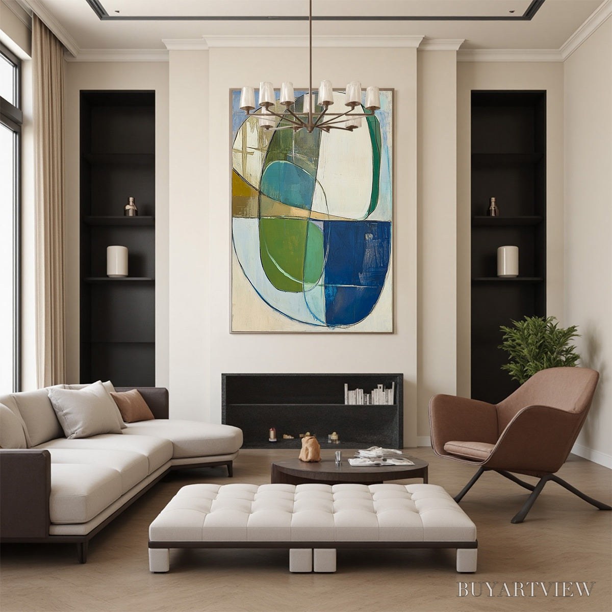 ARTOVITAS Strata – Abstract Minimalist-Inspired Oil Painting - image 6