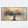 ARTOVITAS Rainbow Burst – Textured Impasto Tree of Life Oil Painting - image 1