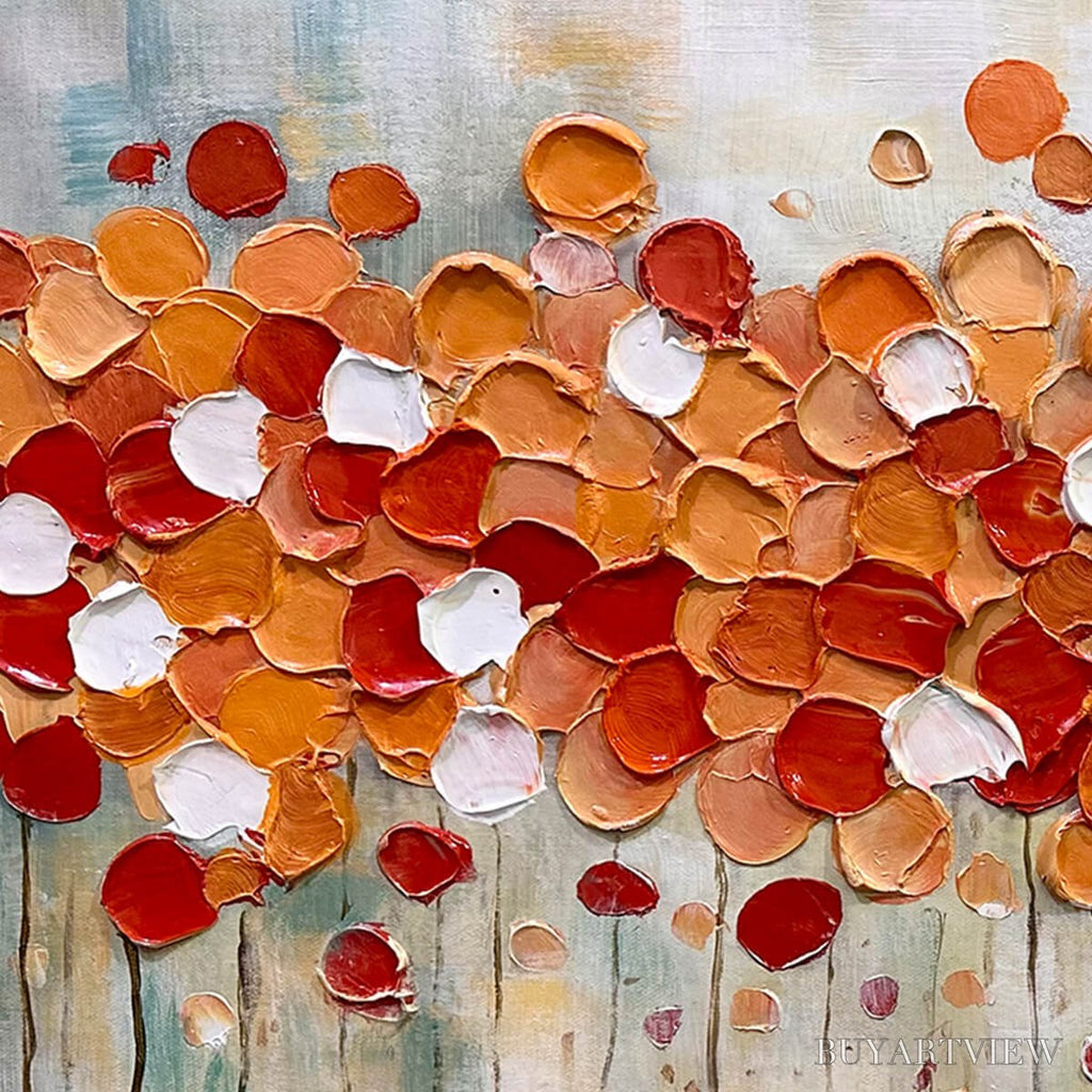 ARTOVITAS Autumn Whispers – Abstract Landscape Impasto Oil Painting - image 3
