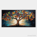ARTOVITAS Tree of Life – Textured Impasto Colorful Tree Oil Painting - image 1