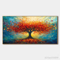 ARTOVITAS Autumn Fire – Textured Landscape Oil Painting - image 1