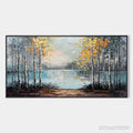ARTOVITAS Autumn Whispers – Textured Impasto Landscape Oil Painting - image 1