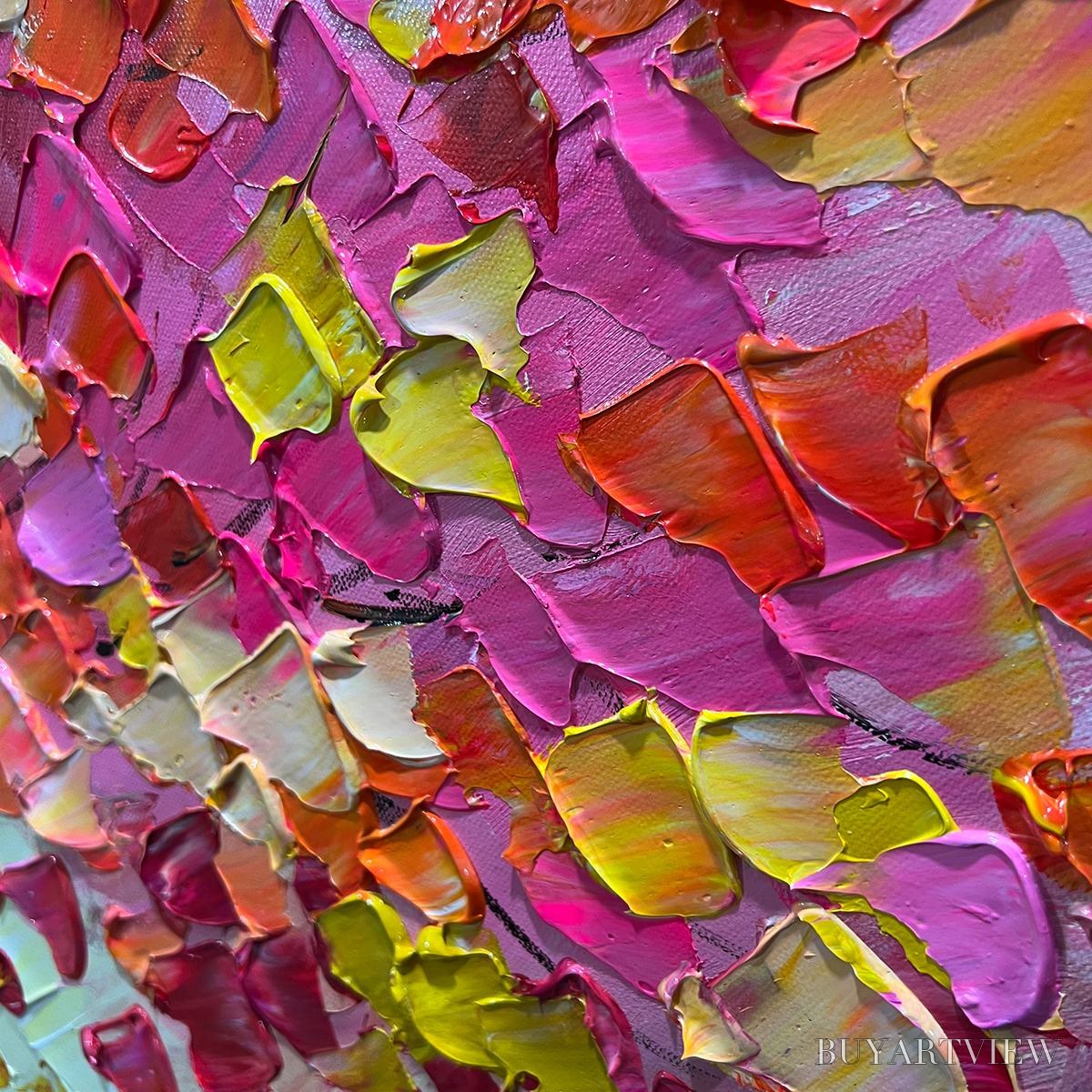 ARTOVITAS Living Rainbow – Textured Impasto Tree of Life Oil Painting - image 3