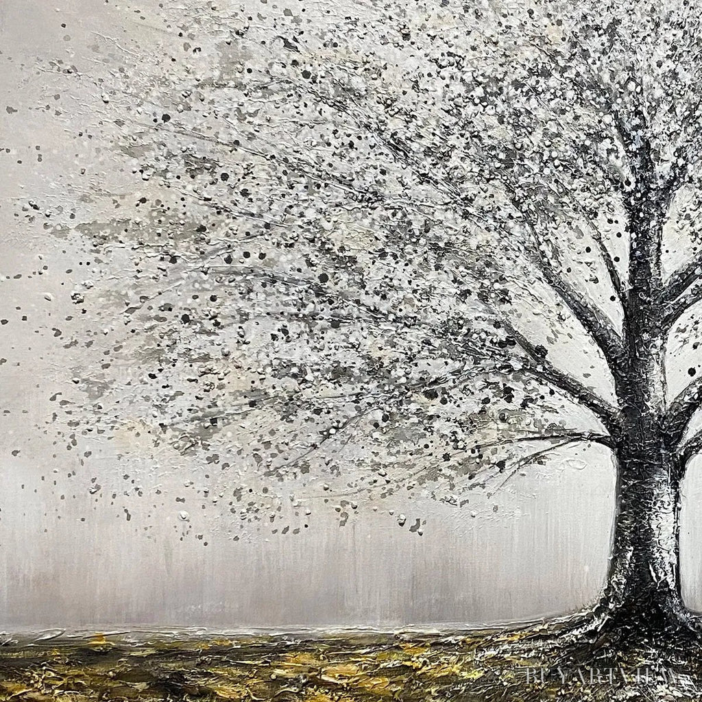 ARTOVITAS Golden Roots – Tree Painting with Textured Gold Ground - image 4