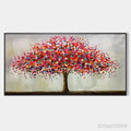 ARTOVITAS Jewel Tree – Colorful Abstract Tree Painting, Impasto Texture, Horizontal Canvas, Modern - image 1