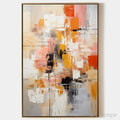 ARTOVITAS Abstract Symphony Ii – Colorful Abstract Painting, Textured , Vertical Canvas, Modern Art - image 1