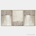 ARTOVITAS Abstract Waterfall Triptych – Minimalist Landscape Painting Set of 3 - image 1