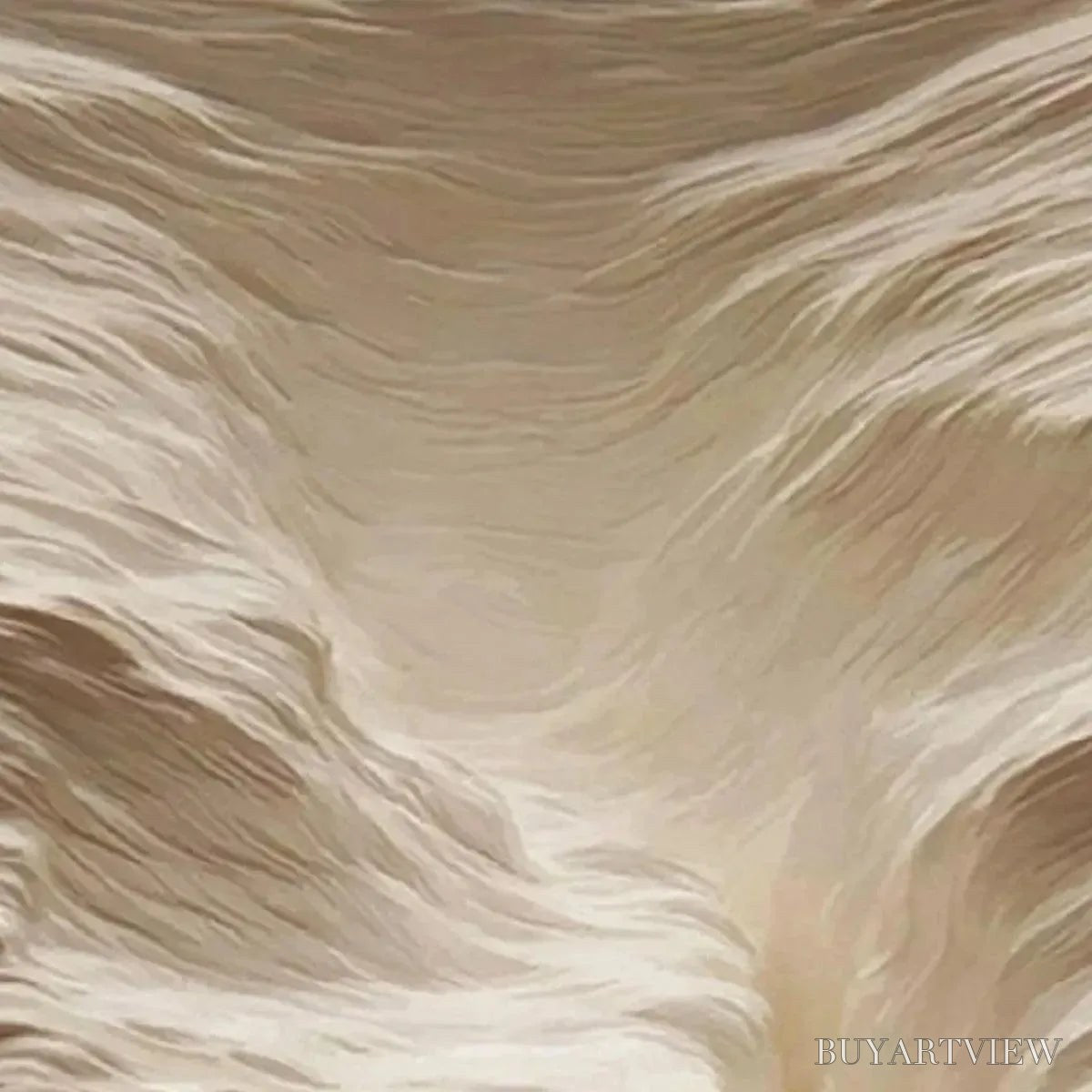 ARTOVITAS White Sand Dunes – Textured Abstract Landscape Painting, Vertical - image 3