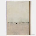 ARTOVITAS Minimalist Earthscape – Neutral Abstract Landscape Painting, Vertical - image 1