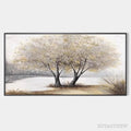 ARTOVITAS Twilight Trees – Serene Landscape Painting of Trees by the Water - image 1