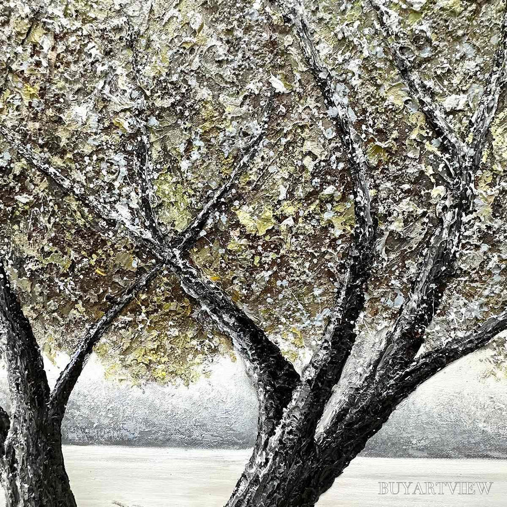 ARTOVITAS Twilight Trees – Serene Landscape Painting of Trees by the Water - image 4