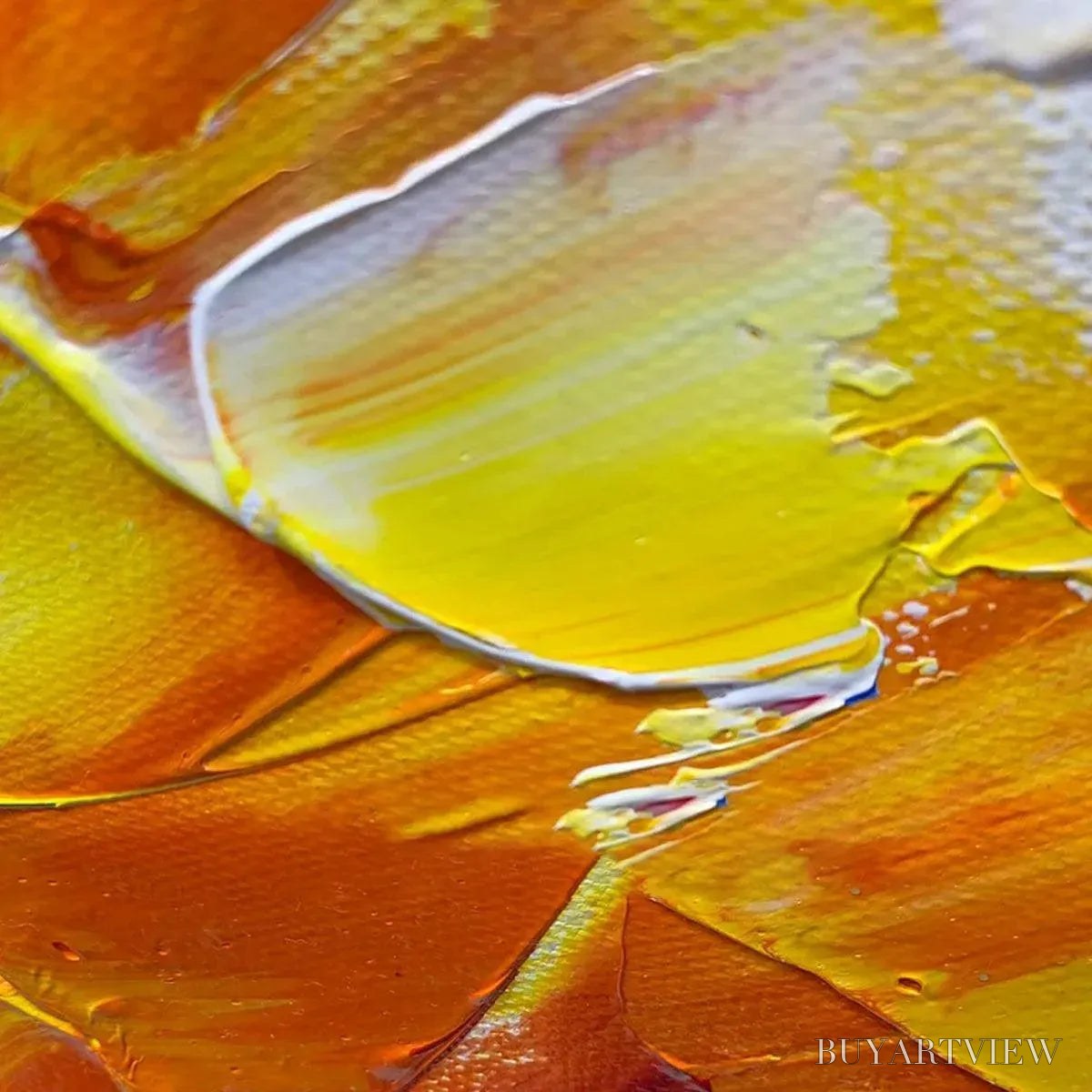 ARTOVITAS Colorful Reflections – Textured Abstract Landscape Painting - image 3
