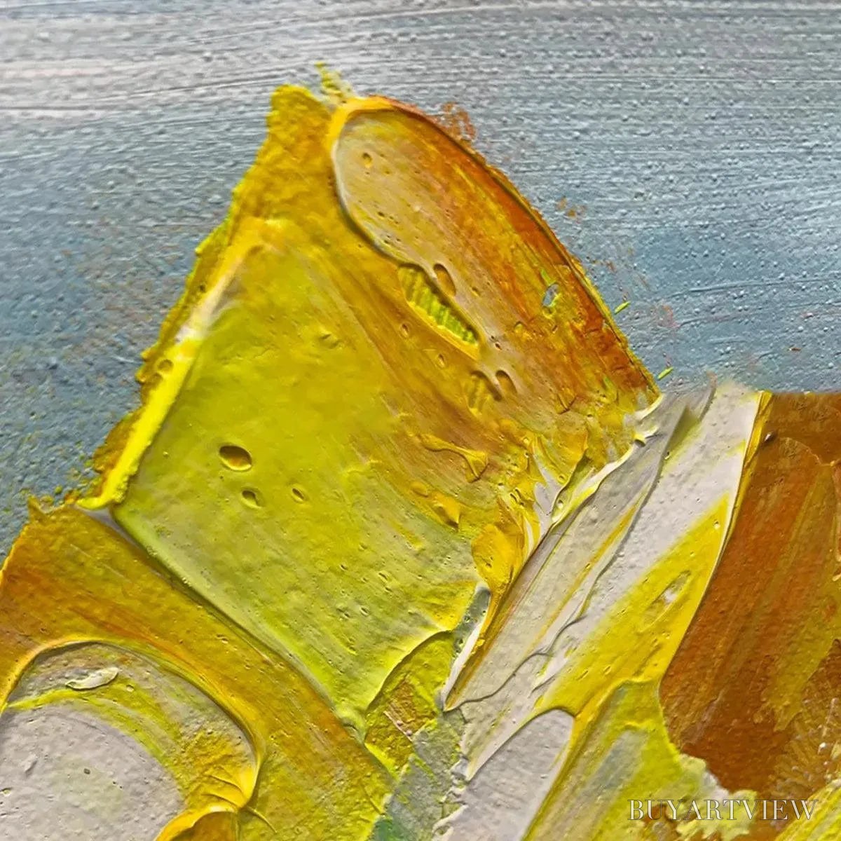 ARTOVITAS Colorful Reflections – Textured Abstract Landscape Painting - image 6