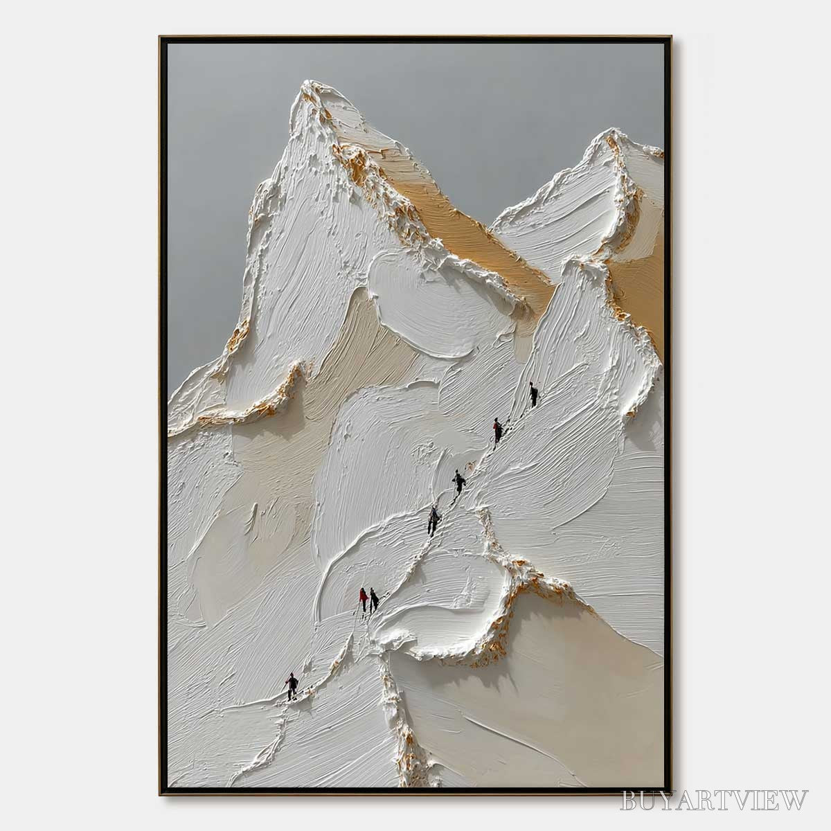 ARTOVITAS Apex – Textured Impasto Painting of a Mountain Ascent - image 1