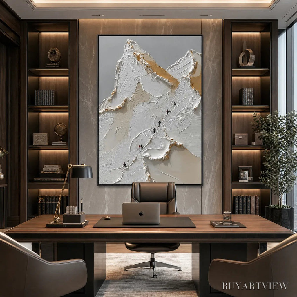 ARTOVITAS Apex – Textured Impasto Painting of a Mountain Ascent - image 2