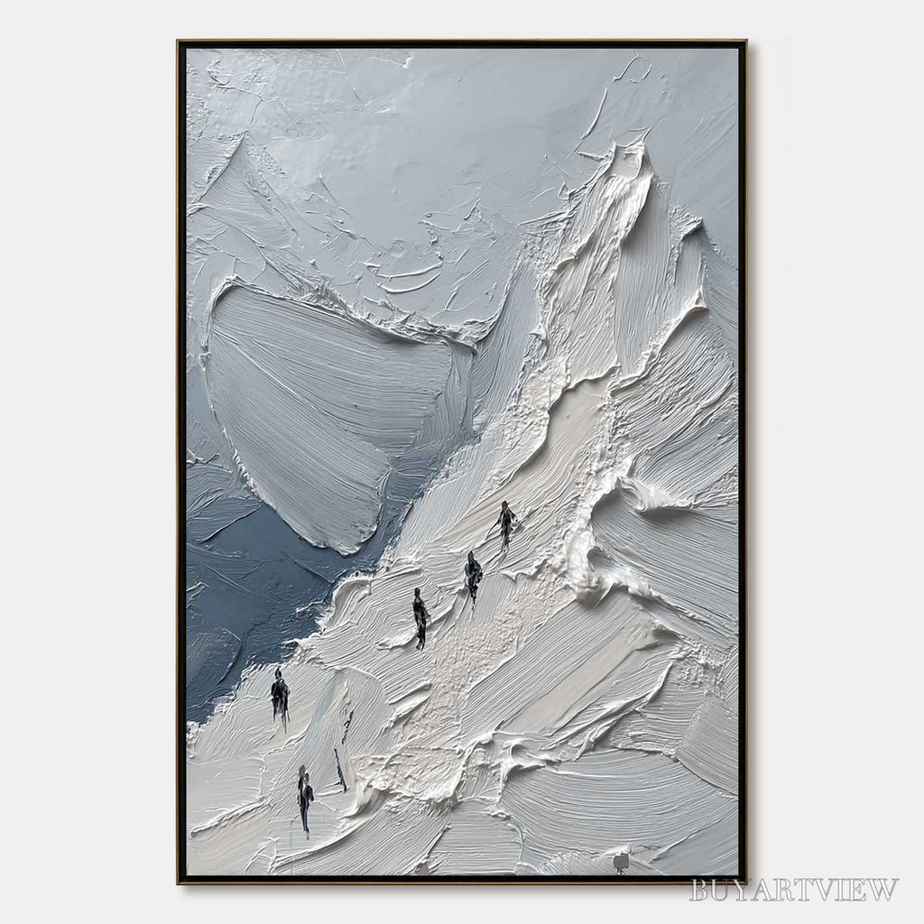 ARTOVITAS the Ascent Textured Impasto Mountain Oil Painting - image 1