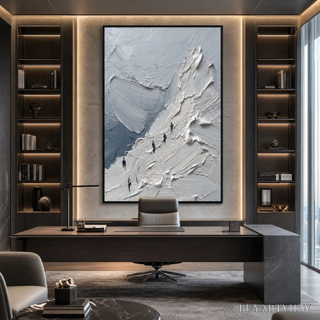 ARTOVITAS the Ascent Textured Impasto Mountain Oil Painting - image 2
