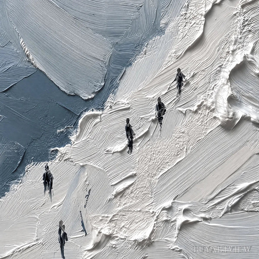 ARTOVITAS the Ascent Textured Impasto Mountain Oil Painting - image 3