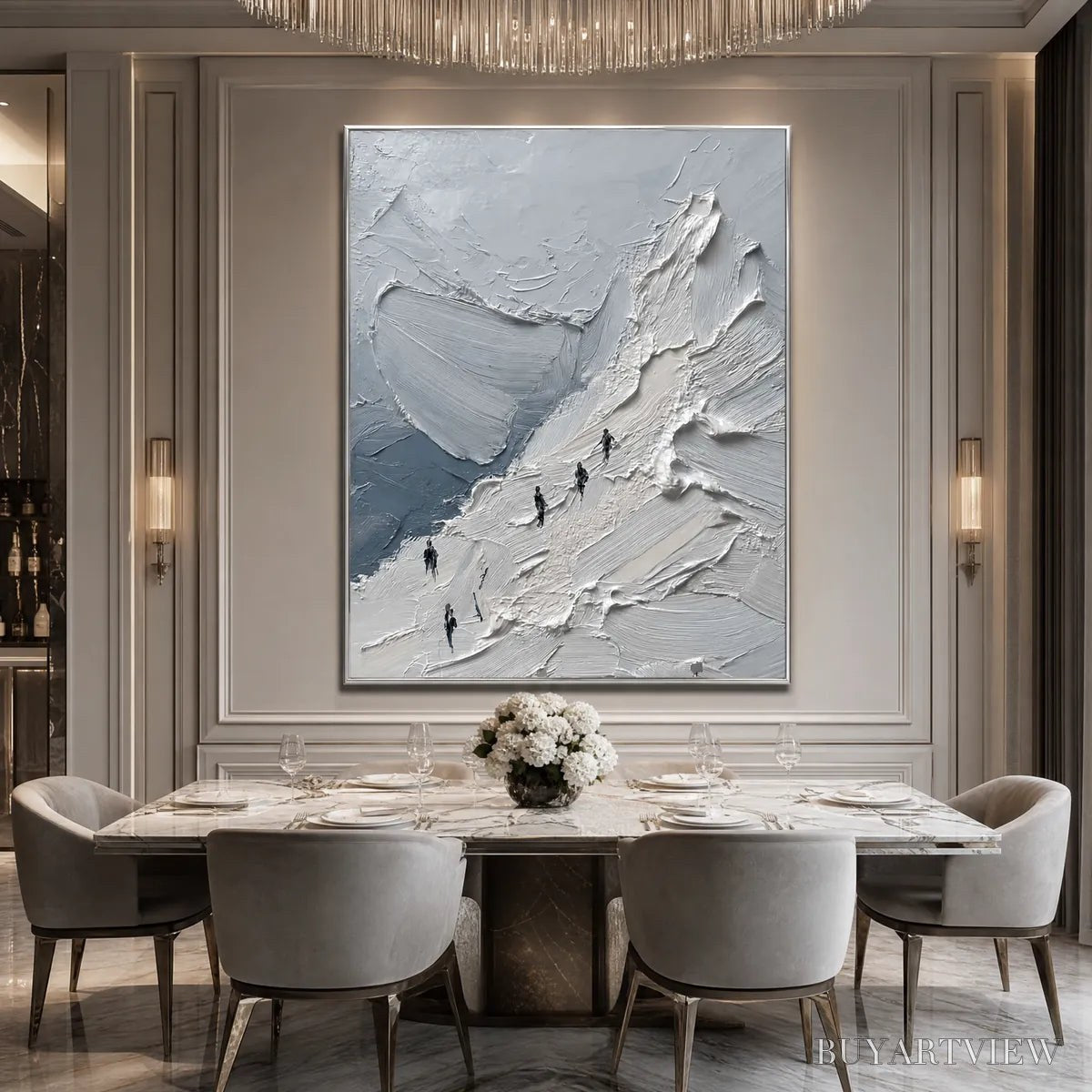 ARTOVITAS the Ascent Textured Impasto Mountain Oil Painting - image 6