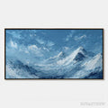 ARTOVITAS Alpine Echo – Textured Impasto Mountain Landscape Painting - image 1