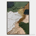 ARTOVITAS Terrain – Textured Wabi Sabi Abstract Painting in Earth Tones - image 1