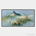 ARTOVITAS Alpine Bloom – Textured Palette Knife Mountain & Wildflower Landscape Painting - image 1