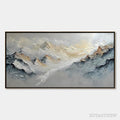 ARTOVITAS Summit'S Whisper – Textured Wabi Sabi Abstract Mountain Landscape Painting - image 1