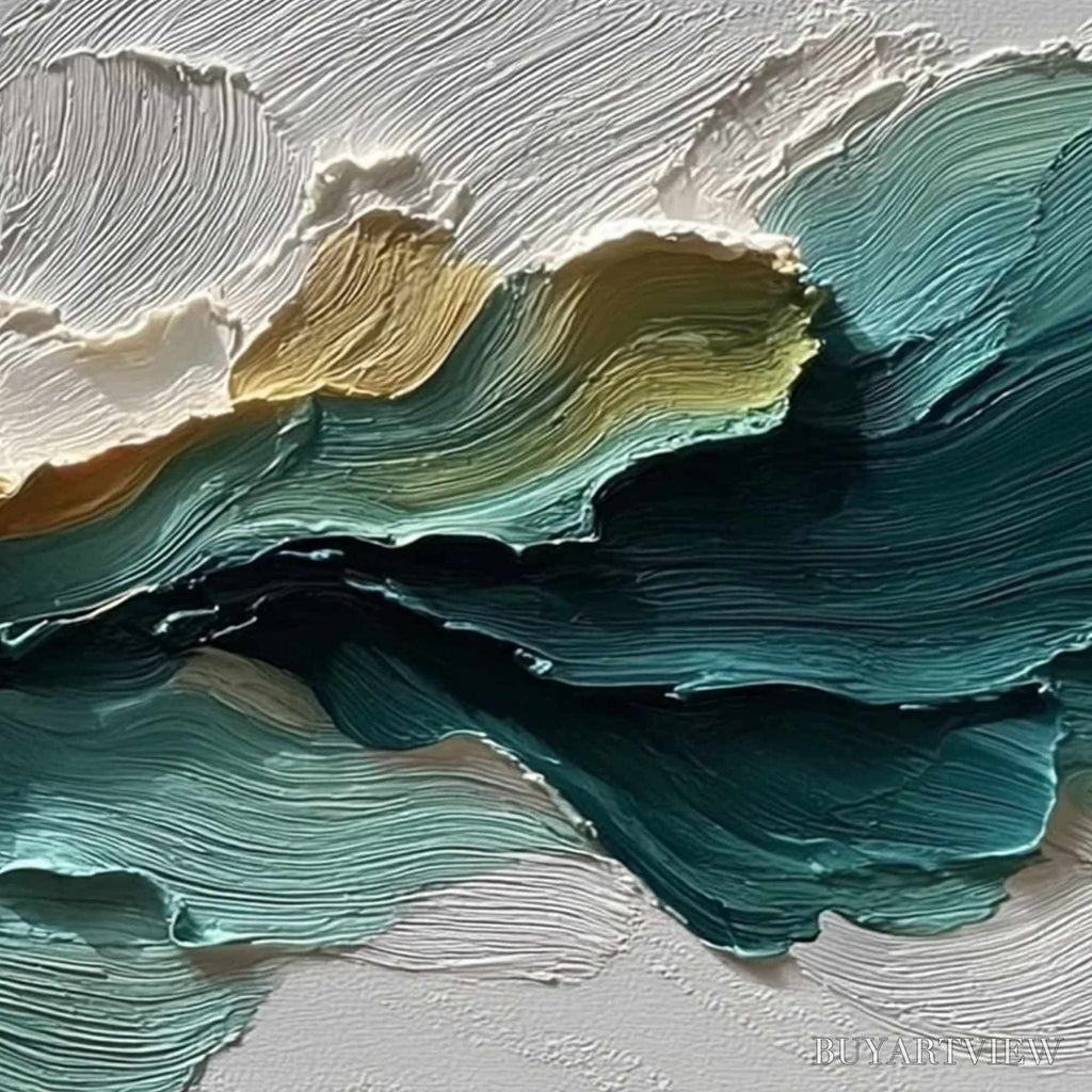 ARTOVITAS Canyon Rhythm – Large Textured Abstract Impasto Landscape Painting - image 5