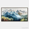 ARTOVITAS Alpine Majesty – Textured Mountain and Forest Landscape Painting - image 1