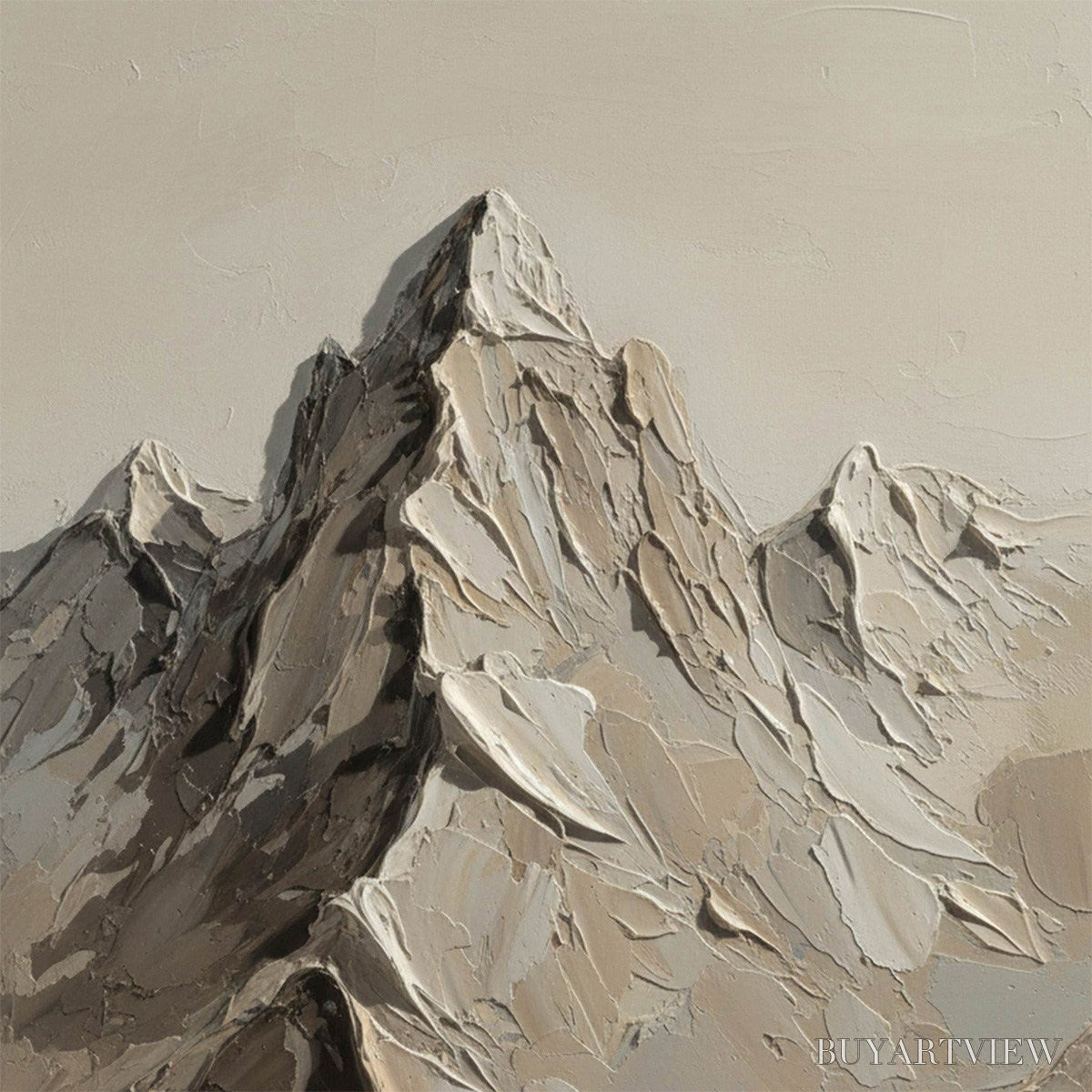 ARTOVITAS Terra Peak – Textured Wabi Sabi Mountain Impasto - image 3