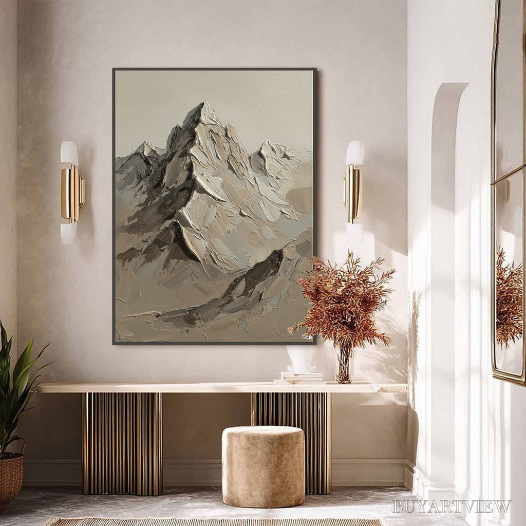 ARTOVITAS Terra Peak – Textured Wabi Sabi Mountain Impasto - image 4