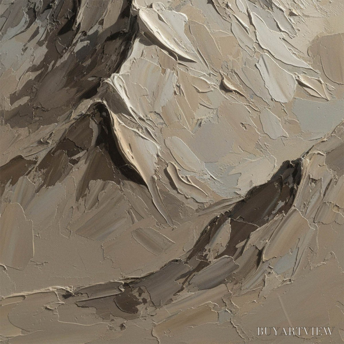 ARTOVITAS Terra Peak – Textured Wabi Sabi Mountain Impasto - image 5