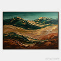 ARTOVITAS Terra Dorata – Textured Abstract Mountain Landscape Painting - image 1