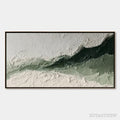 ARTOVITAS Emerald Ridge – Heavily Textured Wabi Sabi Abstract Landscape Painting - image 1