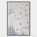 ARTOVITAS Powder Day – Textured Impasto Ski Slope - image 1