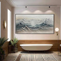 ARTOVITAS Ready to Ship | Frozen Peaks – Textured Minimalist Mountain Landscape - image 1
