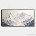 ARTOVITAS Alpine Majesty – Textured Minimalist Mountain Painting - image 1
