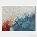 ARTOVITAS Alpine Glow – Abstract Mountain Impasto Oil Painting - image 1