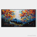 ARTOVITAS Colorful Forest Landscape Oil Painting - Autumn Vibes - image 1